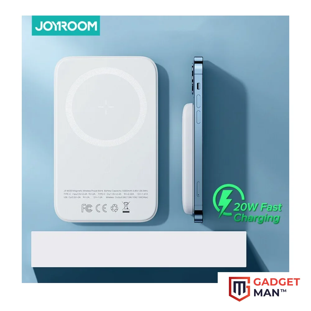 joyroom-jr-w020-20w-magnetic-wireless-charging-power-bank-10000mah-gadgetman Joyroom JR-W020 20W Magnetic Wireless Charging Power Bank 10000mAh