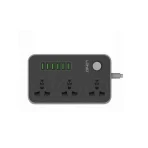 LDNIO 6 USB Ports with 3 Anti Static Power Socket