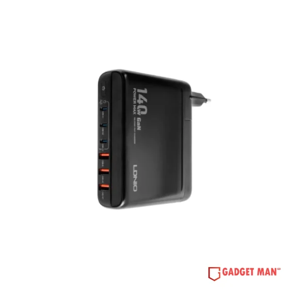 LDNIO A6140C 6 USB Ports LED Display Fast Charging Adapter