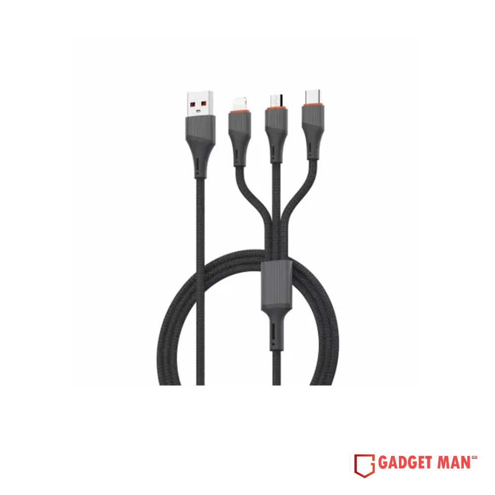 LDNIO LC96U 1.2 Meter 3-IN-1 Type C Cable