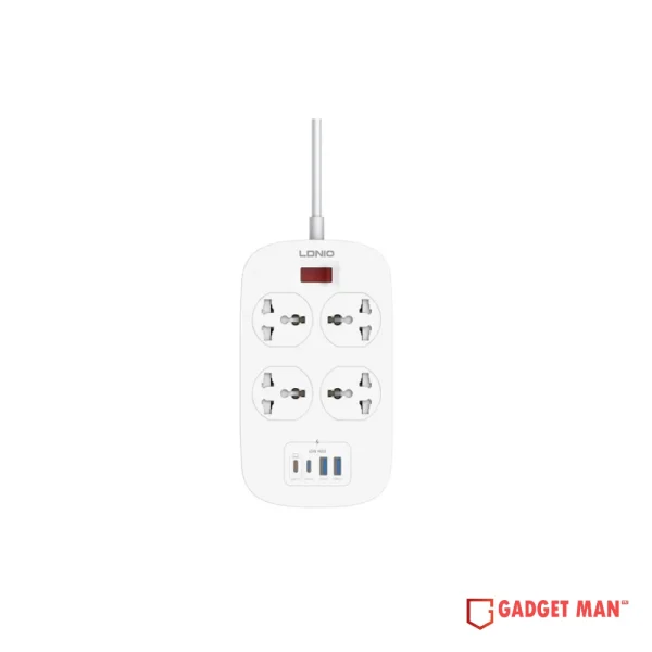 LDNIO SC4407C 4 AC Outlets USB Universal Power Strip