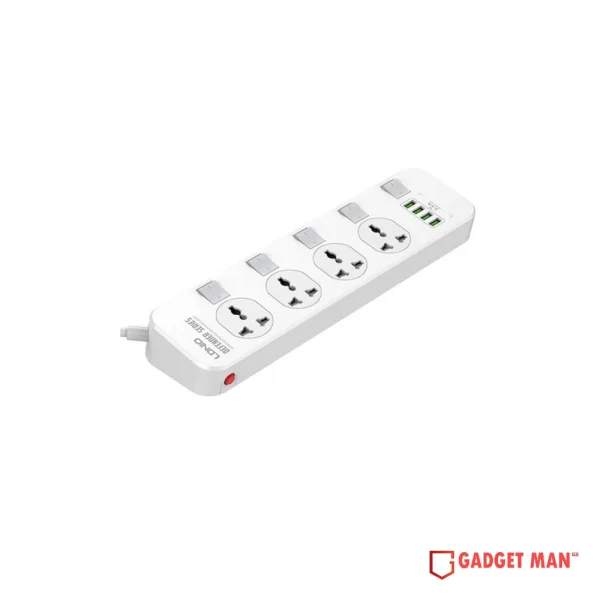 LDNIO SC4408 4 Power Socket + 4 USB Defender Series 2500W