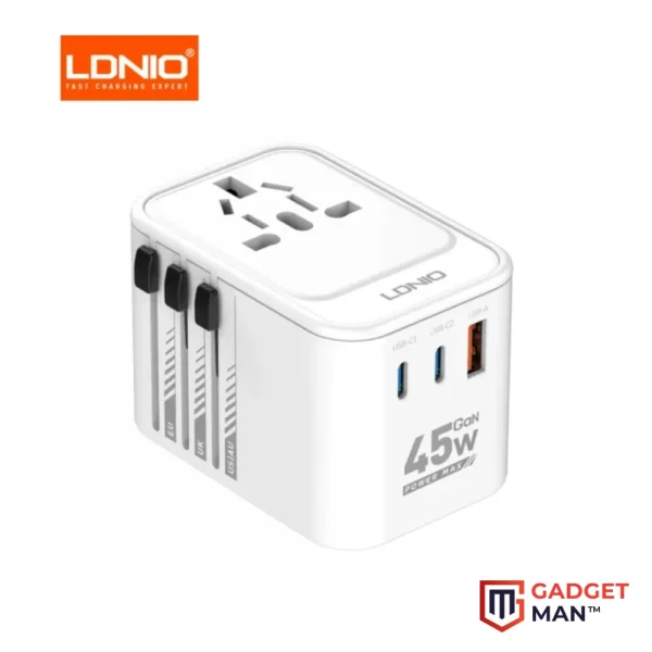 Ldnio Z8 45W GaN 3 USB Ports Travel Adapter