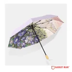 Lumina Classic Tri-Fold Woodden Anti-UV Umbrella