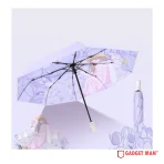 Lumina Dual-Layer Cartoon Tri-Fold Anti-UV Umbrella