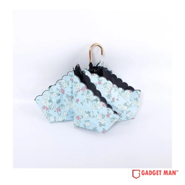 Lumina Floral Printed Manual Compact Umbrella