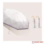 Lumina Gold Hook-Style Curved-Handle Anti-UV Umbrella
