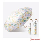 Lumina Royal Curved-Handle Anti-UV Floral Umbrella