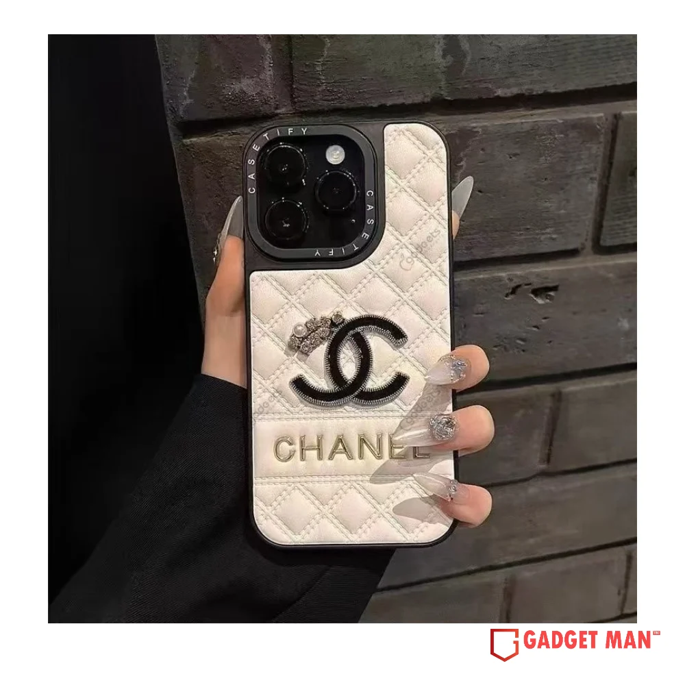 Luxury Chanel Diamond Lambskin CC Case For iPhone