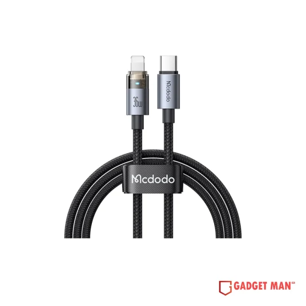 Mcdodo CA-6940 1.2M USB-C to Lightning Transparent Cable