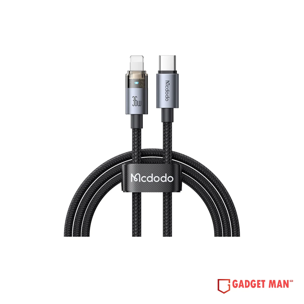 Mcdodo CA-6940 1.2M USB-C to Lightning Transparent Cable