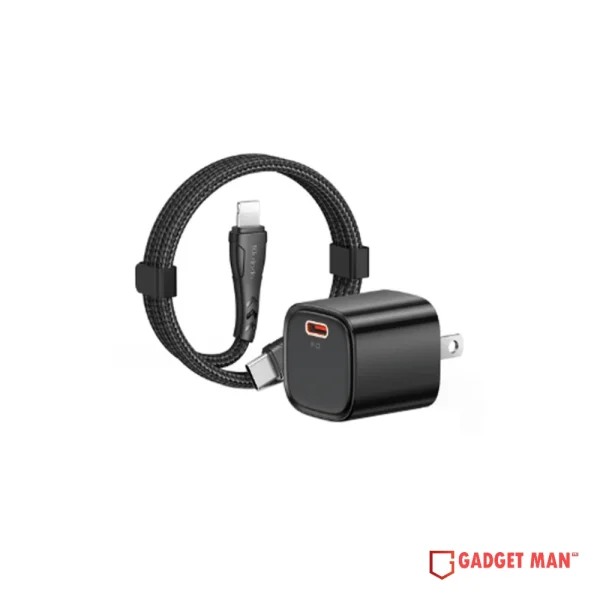 Mcdodo CH-4002 Nano 20 Mini Fast Charger Adapter with USB-C to Lightning Cable - 20W