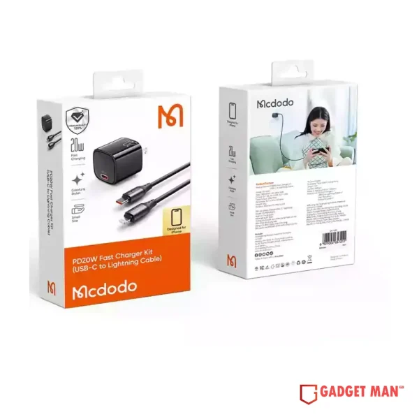 McDodo CH-4006 20W PD Fast Charger with Type-C to Lightning Cable