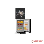 Minister M-266 Blue Marble Lotus Black Full Match Refrigerator - 266L