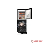 Minister M-266 Blue Marble Lotus Black Full Match Refrigerator - 266L