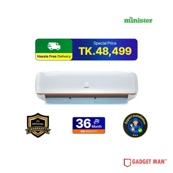 Minister Split 18k410GE-FC Non Inverter Air Conditioner - 1.5 Ton