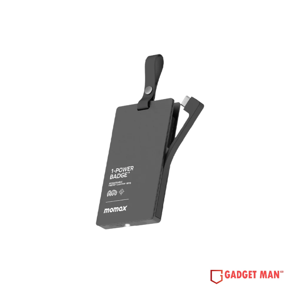 Momax 1-Power Badge+ Emergency Power Bank With Find My Locator