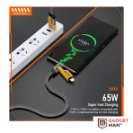 Multi USB Charging Cable 4 in 1, 1.2M Fast Charging Cable with USB A/USB C 65W Type-C and 27W PD Fast Charging Data Transfer Cable Compatible with All Phones