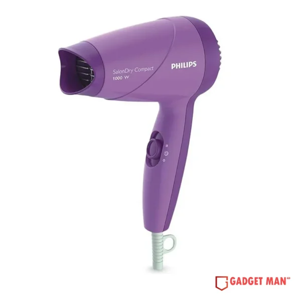 Philips 1000W Compact Hair Dryer-Purple (HP8100/46)