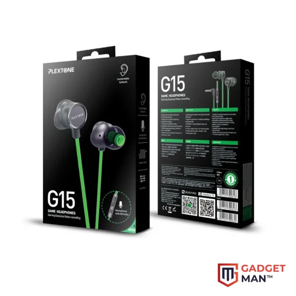 Plextone G15 Gaming Earphones Headset with Mic.