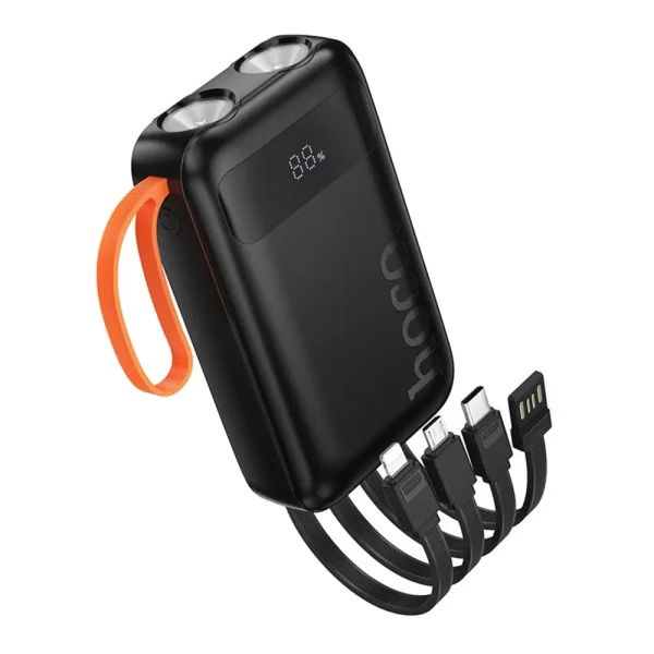 Hoco J151 Spirit 10000mAh Power Bank with 4 Built-in Cables
