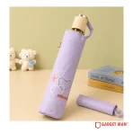 Premium Love Print Dual-Tone Folding Umbrella