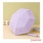 Premium Love Print Dual-Tone Folding Umbrella