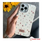 Premium Texture Flowers Case for iPhone