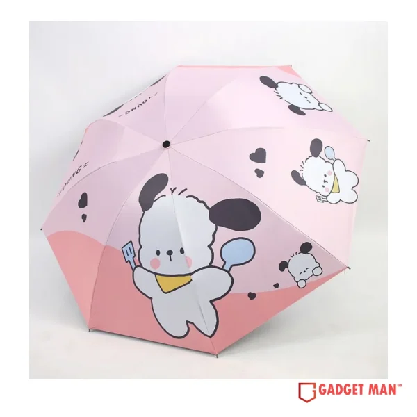 PuppyRain 21-inch 8-Rib Manual Umbrella