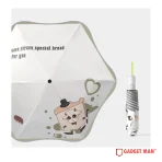 Round-Tip 3-Fold Compact Umbrella
