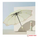 SafetyGlide 21-inch 8-Rib 3-Fold Compact Umbrella