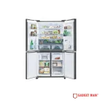 Sharp SJ-VX57PG-BK 4 Door Side by Side Refrigerator - 567L