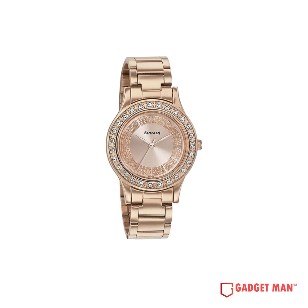 Sonata Blush It Up 8123WM03 Quartz Stainless Steel Strap Women’s Watch