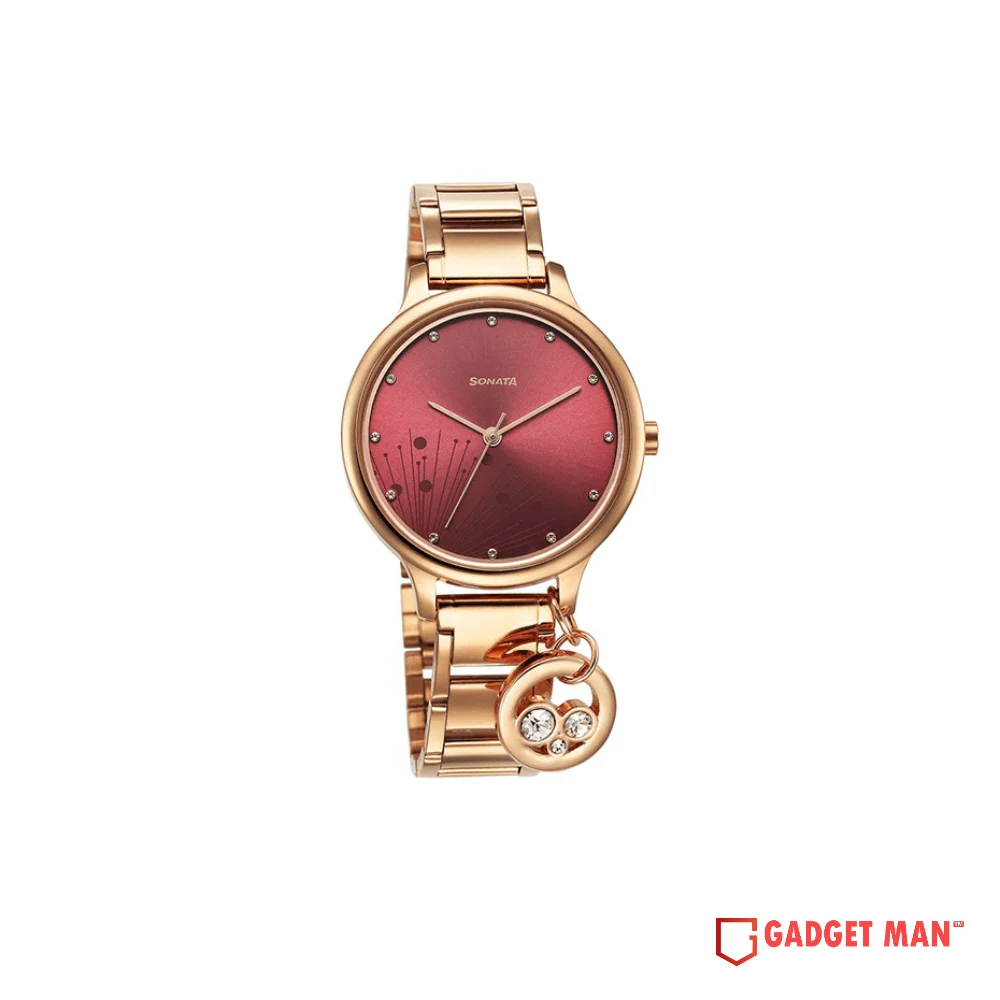 sonata-blush-quartz-87050wm07-analog-stainless-steel-strap-women-s-watch-gadgetman Sonata Blush Quartz 87050WM07 Analog Stainless Steel Strap Women's Watch