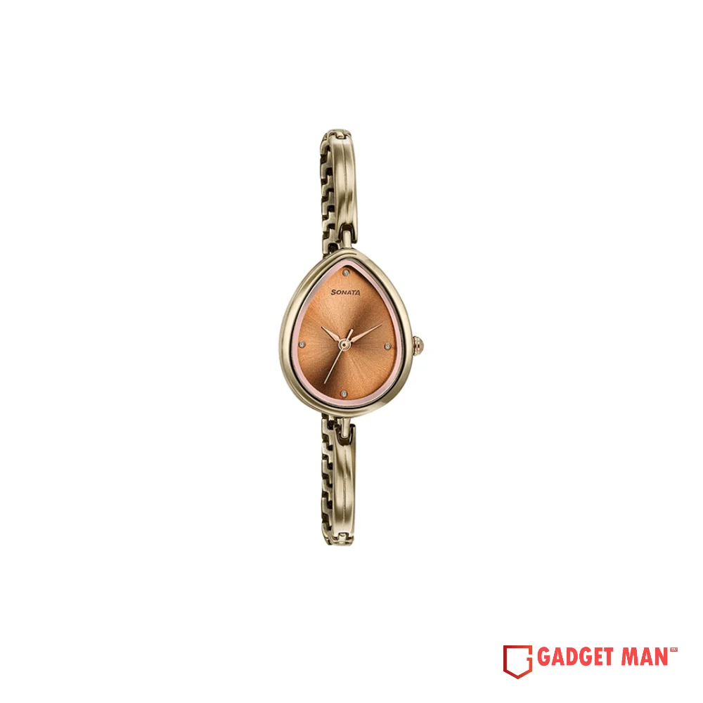 Sonata Colours of Earth Quartz 8169KM01 Analog Metal Strap Women’s Watch