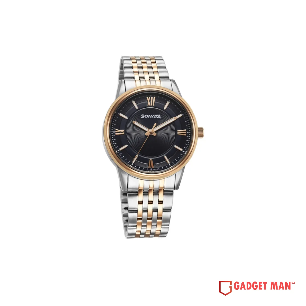 sonata-festive-77154km01-quartz-analog-dial-men-s-watch-gadgetman Sonata Festive 77154KM01 Quartz Analog Dial Men's Watch