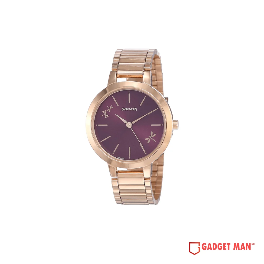 Sonata Play 8141WM02 Analog Stainless Steel Strap Women's Watch
