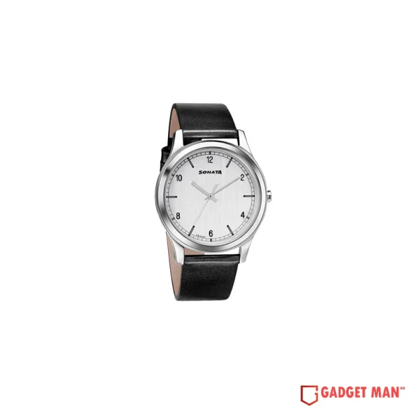 Sonata Quartz 7135SL01 Analog Leather Strap Men’s Watch
