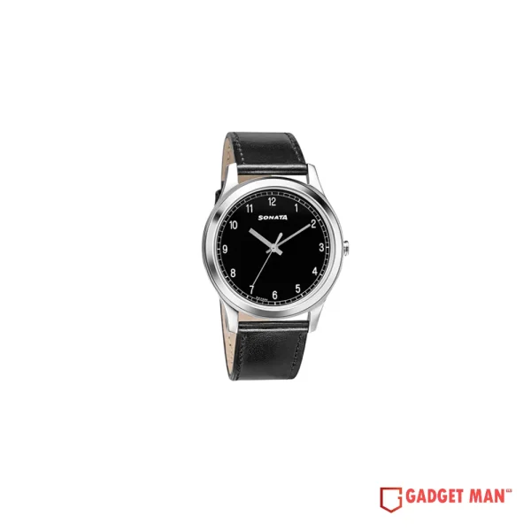 Sonata Quartz 7135SL02 Analog Leather Strap Men’s Watch