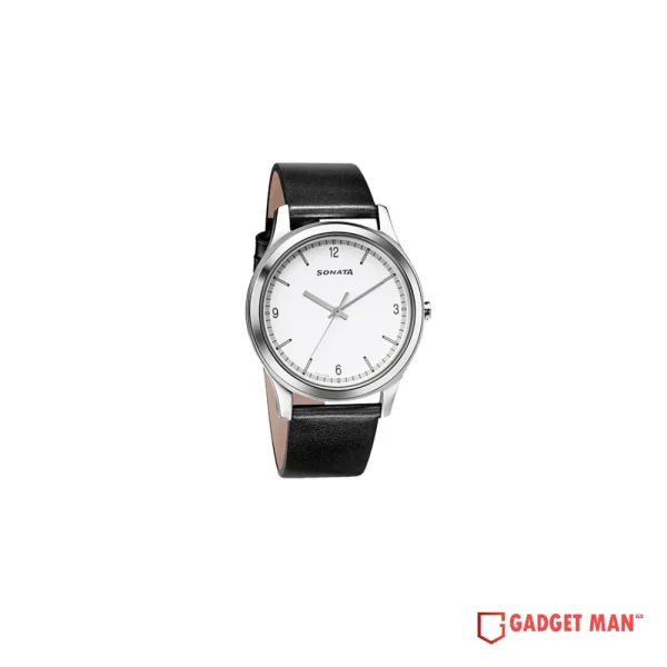 Sonata Quartz 7135SL04 Analog Leather Strap Men’s Watch