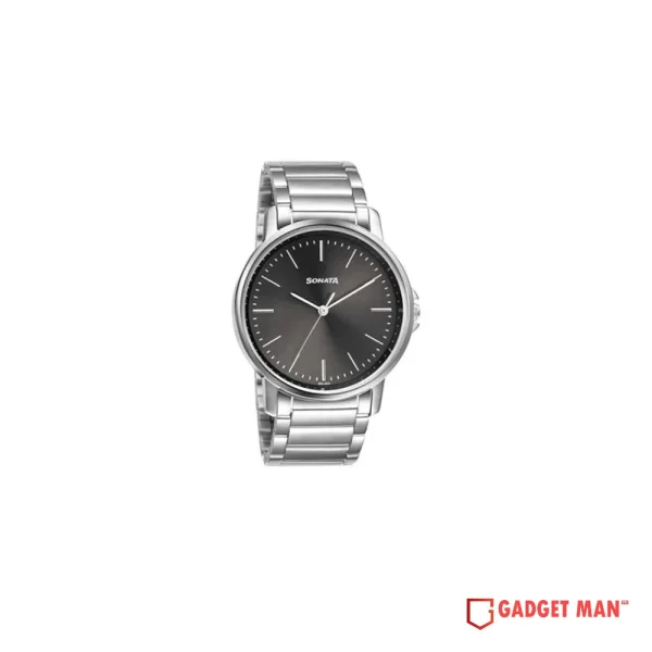 Sonata Quartz 77083SM05 Analog Stainless Steel Strap Men’s Watch
