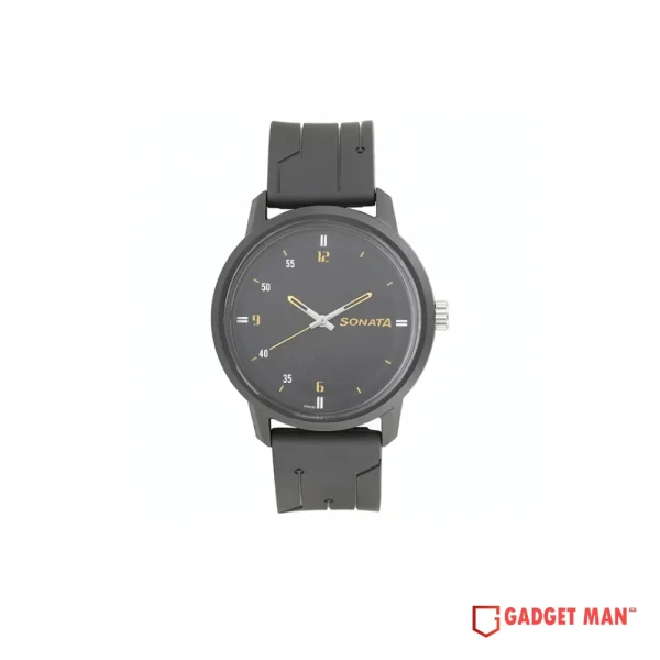 Sonata Quartz 77085PP03 Analog Plastic Strap Men’s Watch
