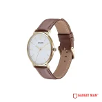 Sonata Quartz 77143YL01 Analog Leather Strap Men’s Watch