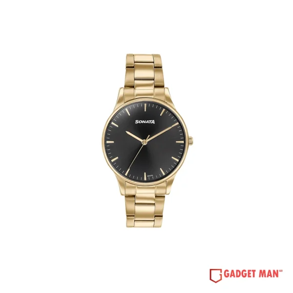 Sonata Quartz 77144YM03 Analog Stainless Steel Strap Men’s Watch