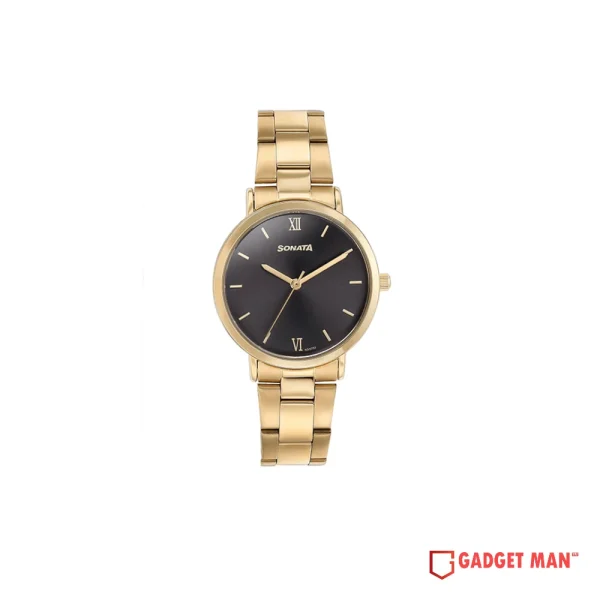 Sonata Quartz 87071YM01 Analog Stainless Steel Strap Women's Watch