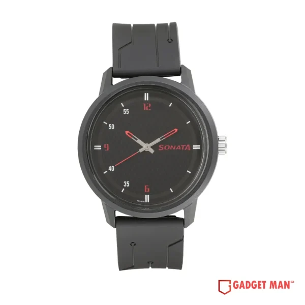 Sonata Volt Quartz NT77085PP04W Analog Plastic Strap Men’s Watch