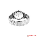 Sonata Wedding Quartz 77157SM01 Analog Day Date Stainless Steel Strap Men's Watch