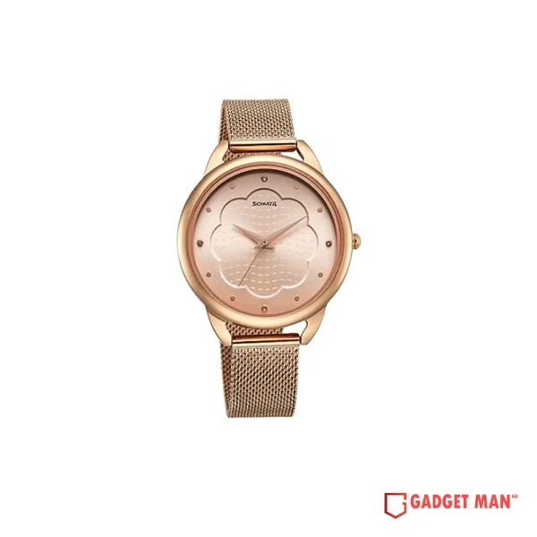 Sonata Wedding Quartz 87051WM02 Analog Stainless Steel Strap Women's Watch