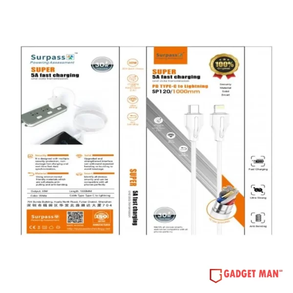Surpass Cable USB to Micro 30W–1000mm