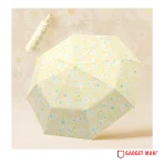 The Garden Bloom 21-inch 8-Rib Automatic Exterior Floral Print Umbrella